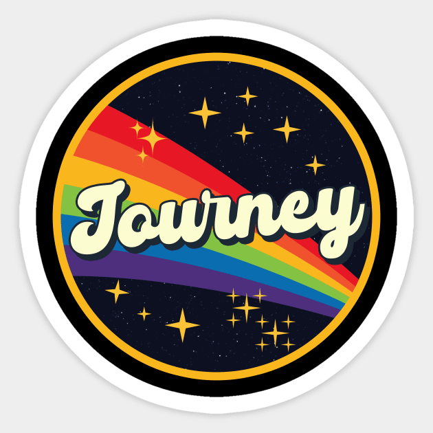 Journey // Rainbow In Space Vintage Style